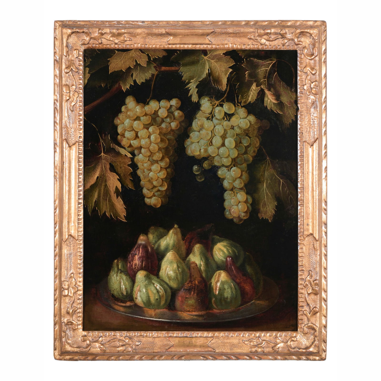 Francesco Malagoli (Modena (?) documentato nel 1779) Uva e fichi Olio su tela 61 x 45 cm (1 of 3)