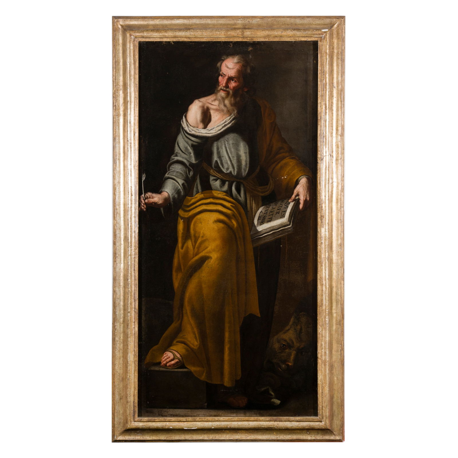 Francesco Fracanzano (Monopoli 1612 - Napoli 1656) San Marco Olio su tela 150 x 72 cm (1 of 5)