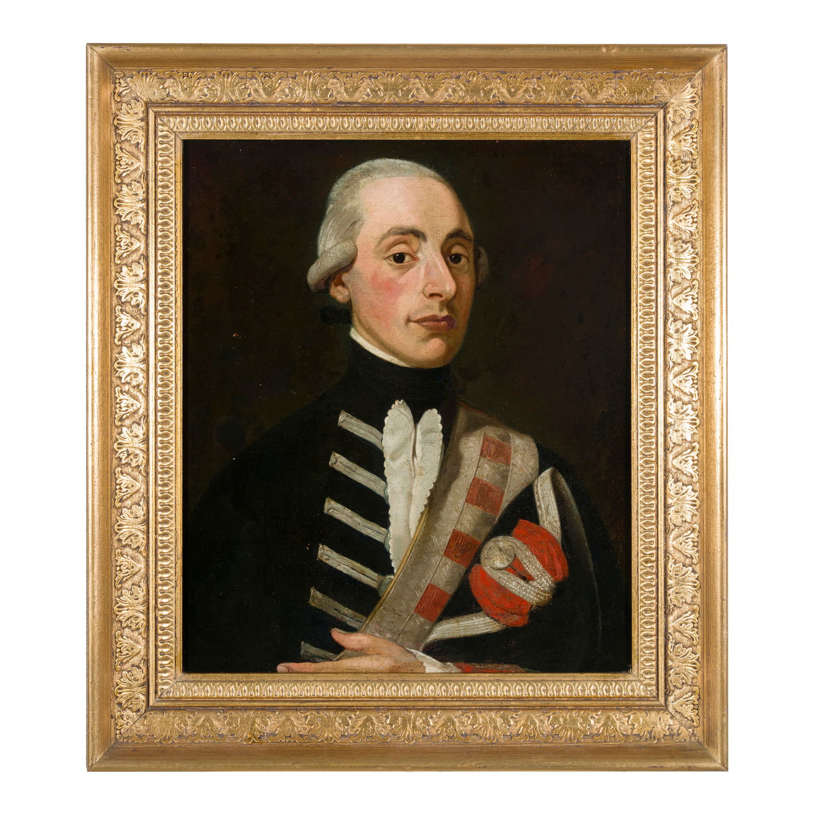 Scuola italiana del XVIII secolo Ritratto ufficiale Olio su tela 50,5 x 42 cm Italian school of (1 of 3)