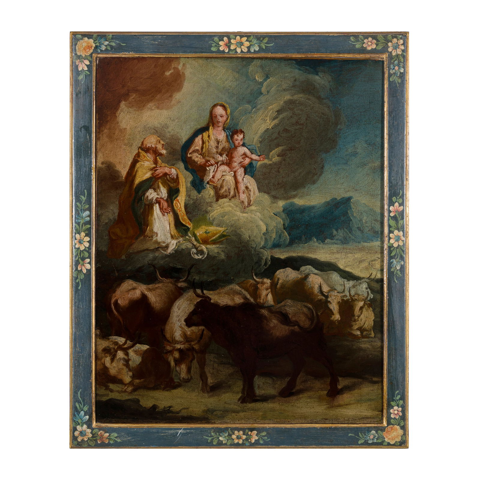 Anton Kern (Tetschen 1709 - Dresda 1747) Bozzetto per Santo Vescovo (San Cornelio ?) intercede (1 of 3)