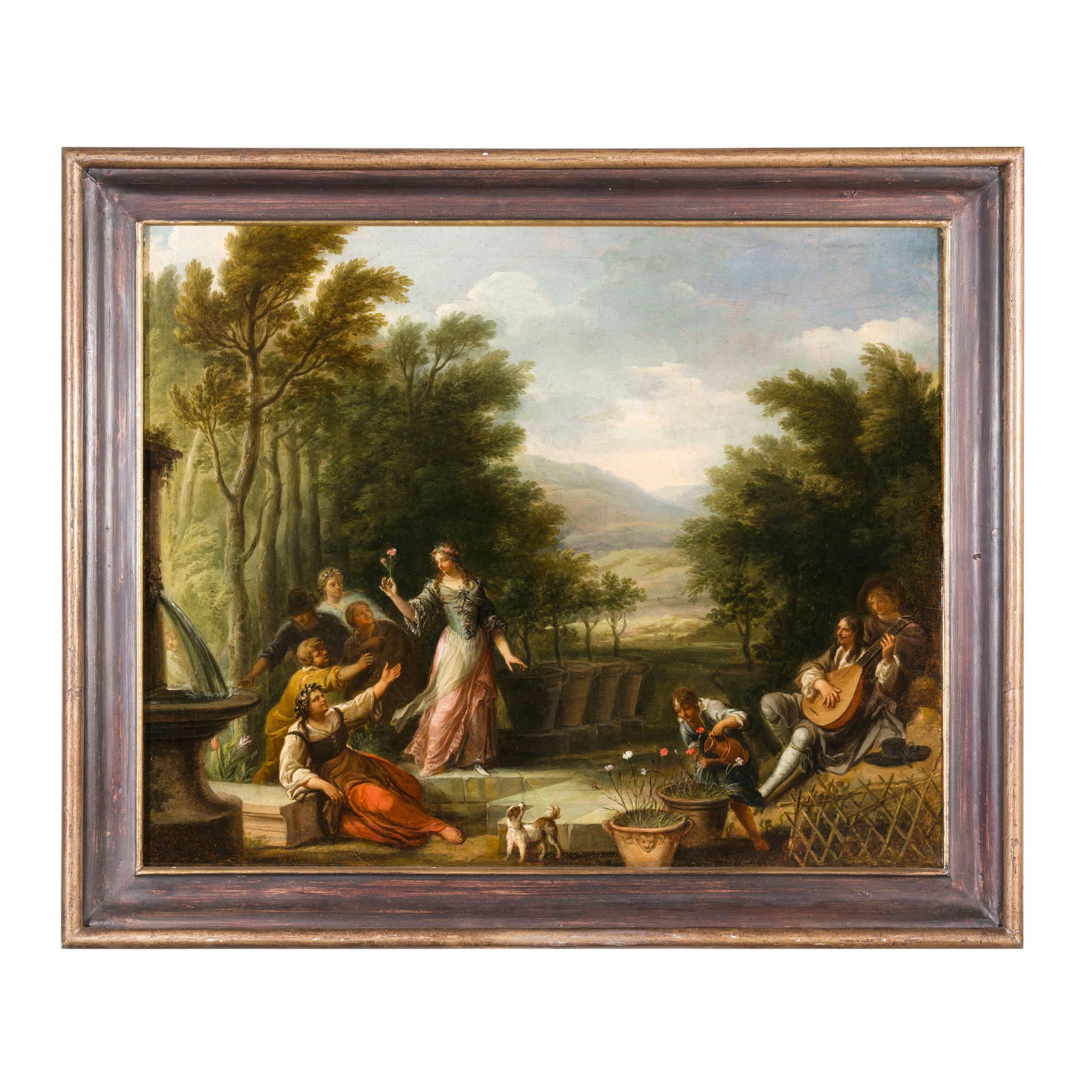 Dirk Theodor Helmbreker (Haarlem 1633 - Roma 1696) Concerto agreste Olio su tela 58 x 72 cm Tra i (1 of 3)