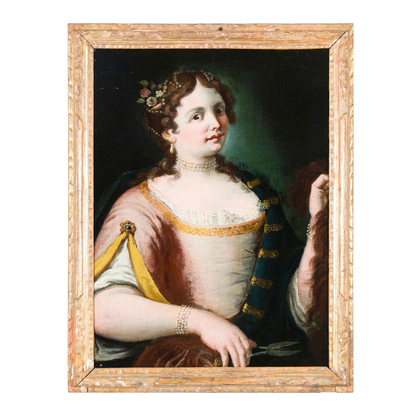 Scuola veneta del XVIII secolo Dalila Olio su tela 61 x 44,5 cm Venetian school of the 18th: Scuola veneta del XVIII secolo Dalila Olio su tela 61 x 44,5 cm Venetian school of the 18th century Dalila Oil on canvas 61 x 44,5 cm