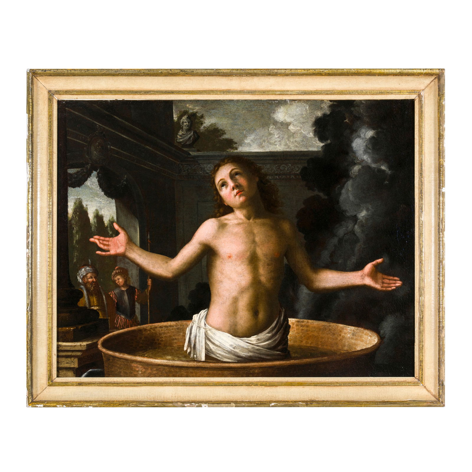 Giovanni Carlo o Giancarlo Aliberti (Canelli 1670 - Asti 1727) Martirio di San Giovanni Evangelista (1 of 4)