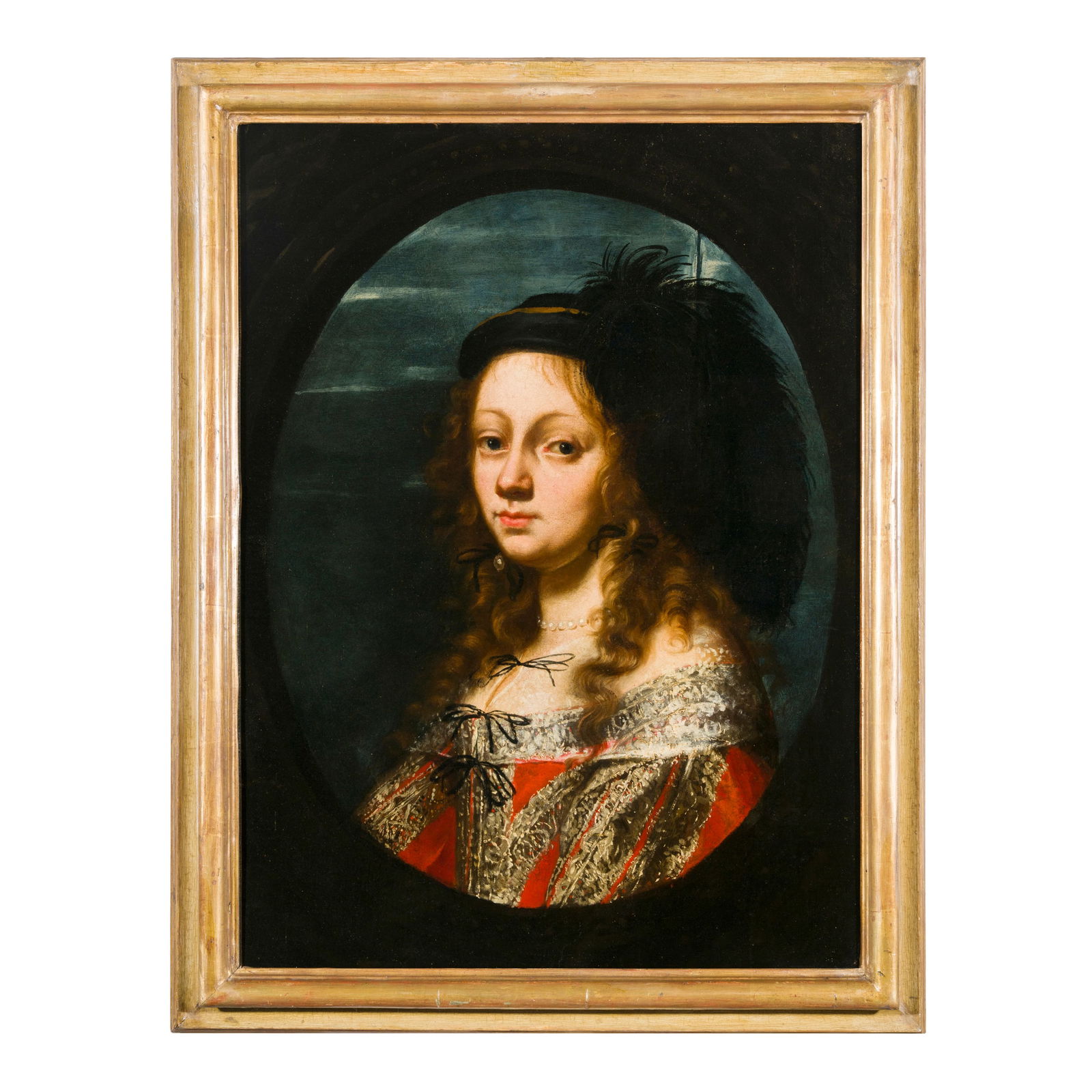 Scuola lombarda del XVII secolo Ritratto di dama Olio su tela 80 x 61 cm L'autore è espressione (1 of 3)