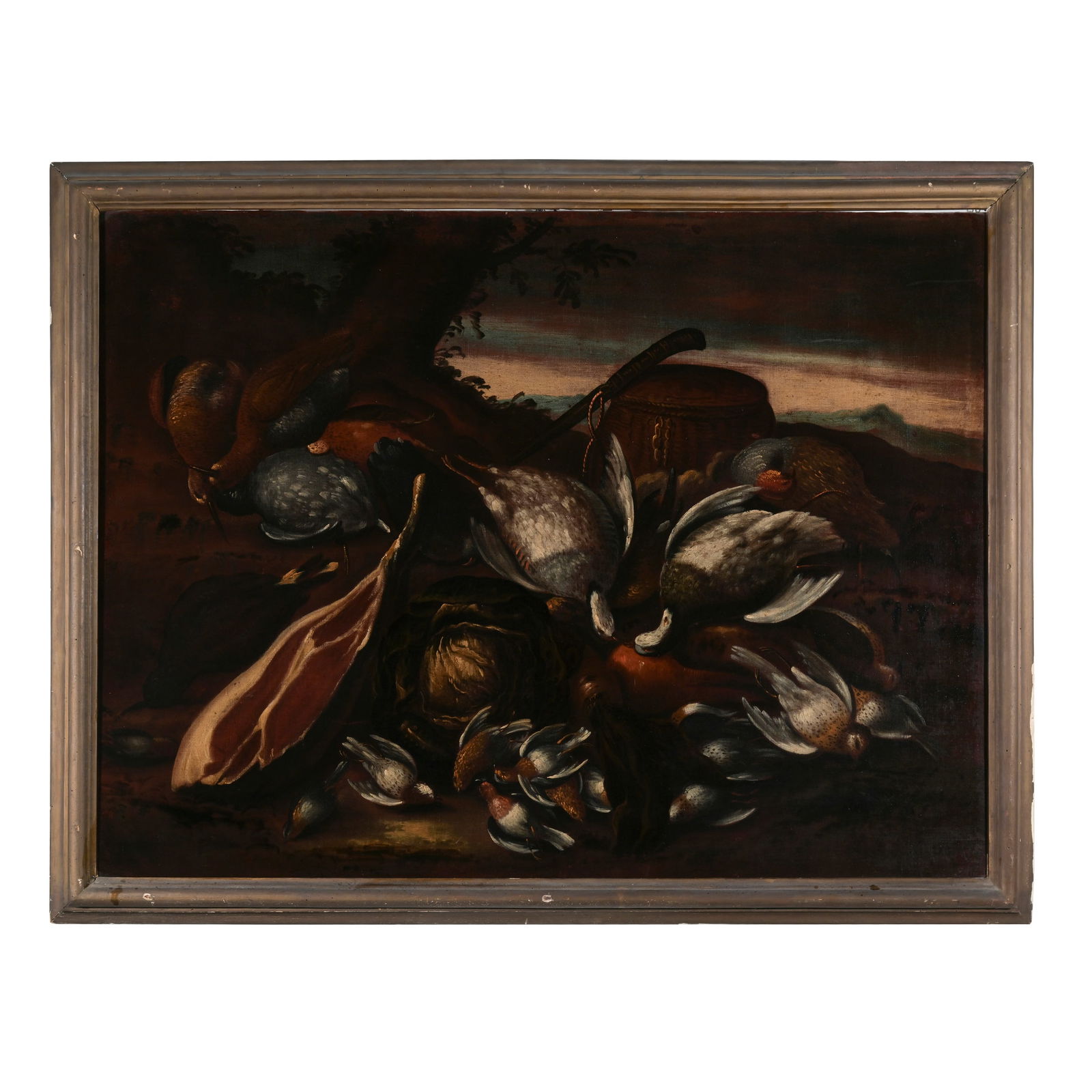 Baldassare de Caro (Napoli 1689 - 1750) bottega di Natura morta con cacciagione e un prosciutto (1 of 3)