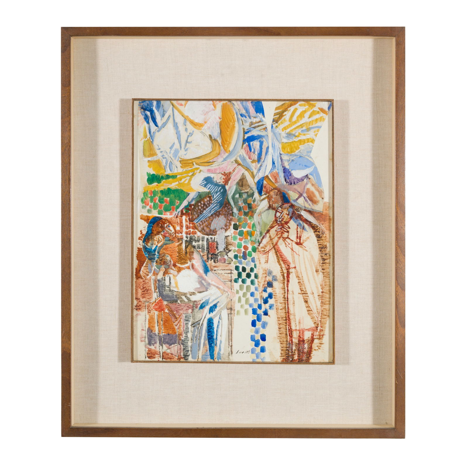 Bruno Saetti (Bologna 1902 - 1984) Adorazione dei pastori Tecnica mista su carta 39,5 x 30 cm (1 of 4)