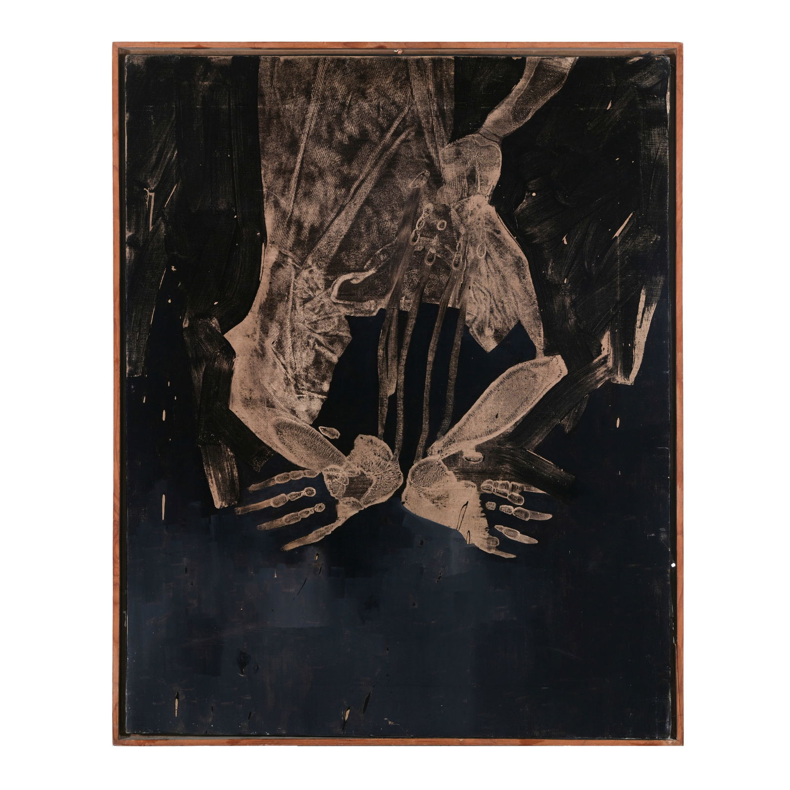 Antonio Recalcati (Bresso 1938 - Milano 2022) Personaggio, 1961 Olio su tela 100 x 80,5 cm Firma e (1 of 4)