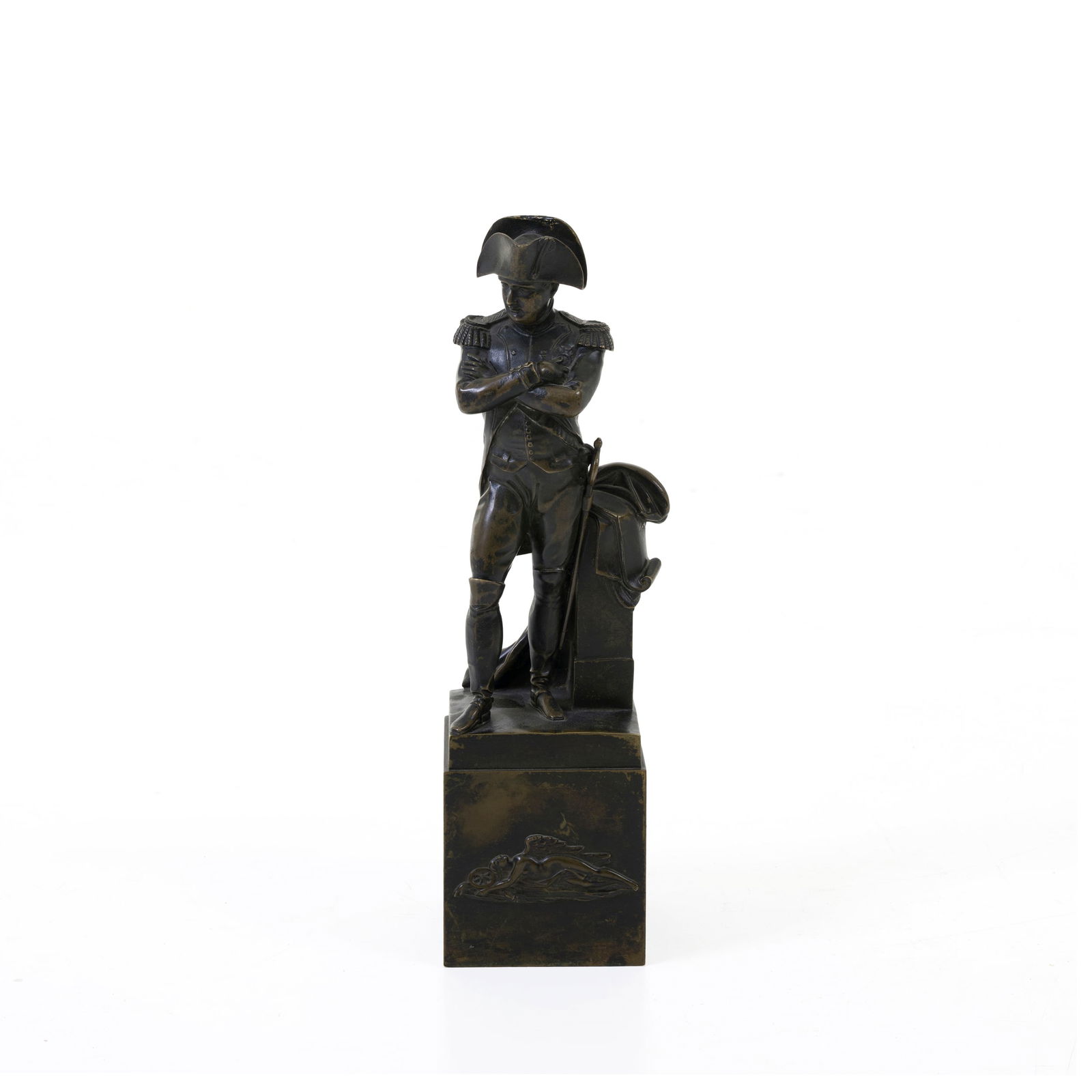 Scultore francese o italiano del XIX secolo Napoleone Bronzo h 32 cm French or Italian sculptor of (1 of 7)