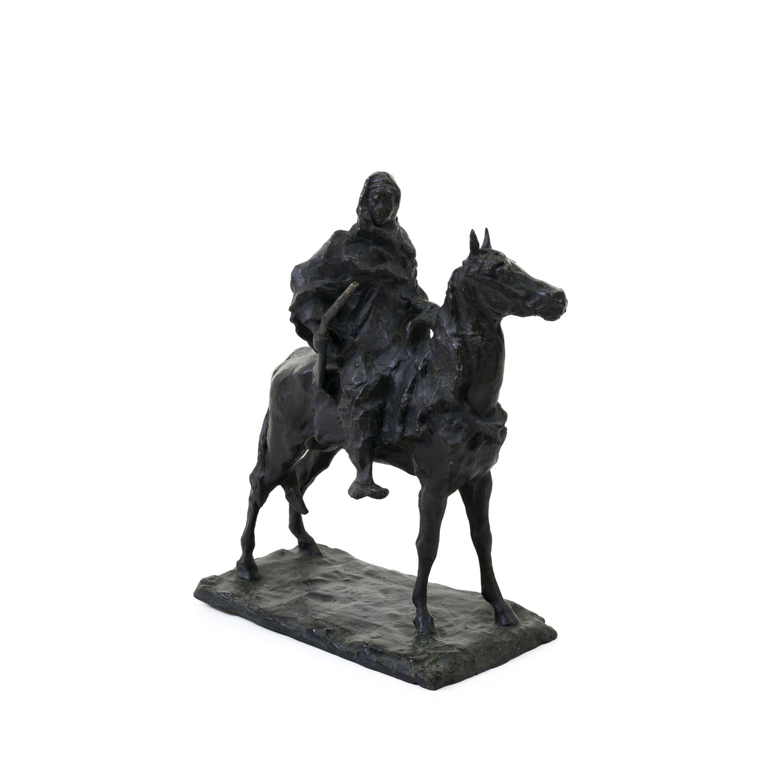 Paolo Troubetzkoy (Verbania 1866 - 1938) Arabo a cavallo Bronzo 39 x 31 x 18 cm Firmato alla base. (1 of 8)
