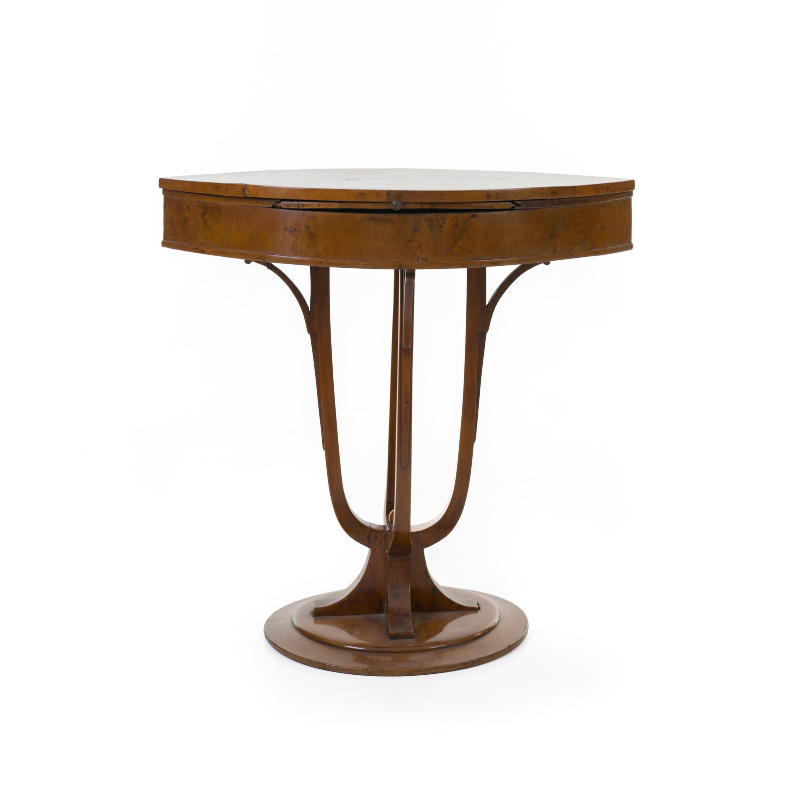 Tavolino da lavoro lastronato Legno di noce Italia settentrionale, periodo Carlo X, prima metà del (1 of 6)