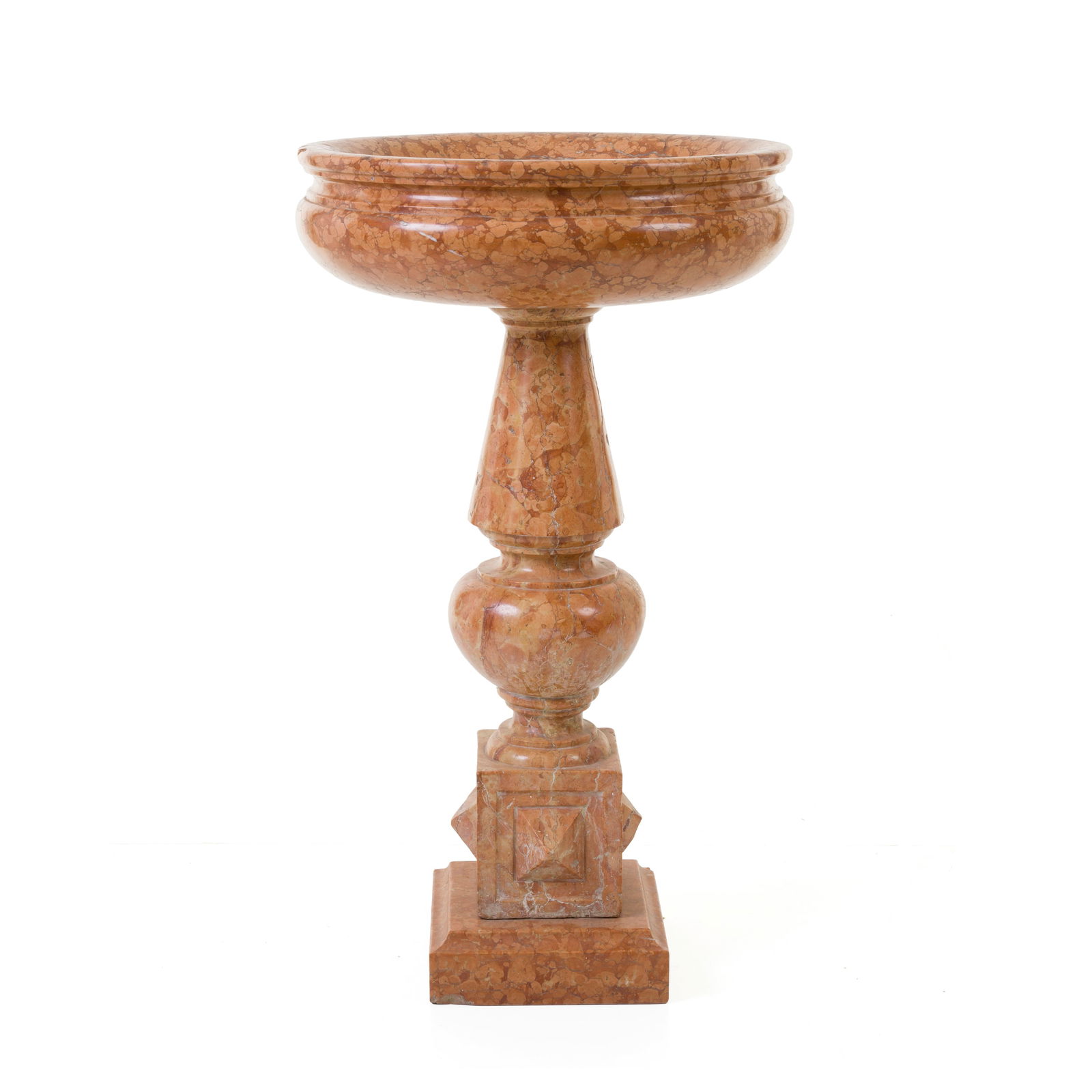 Acquasantiera, Marmo rosso di Verona Veneto, XIX/XX secolo h 95 cm d 55 cm A holy water font Red (1 of 4)