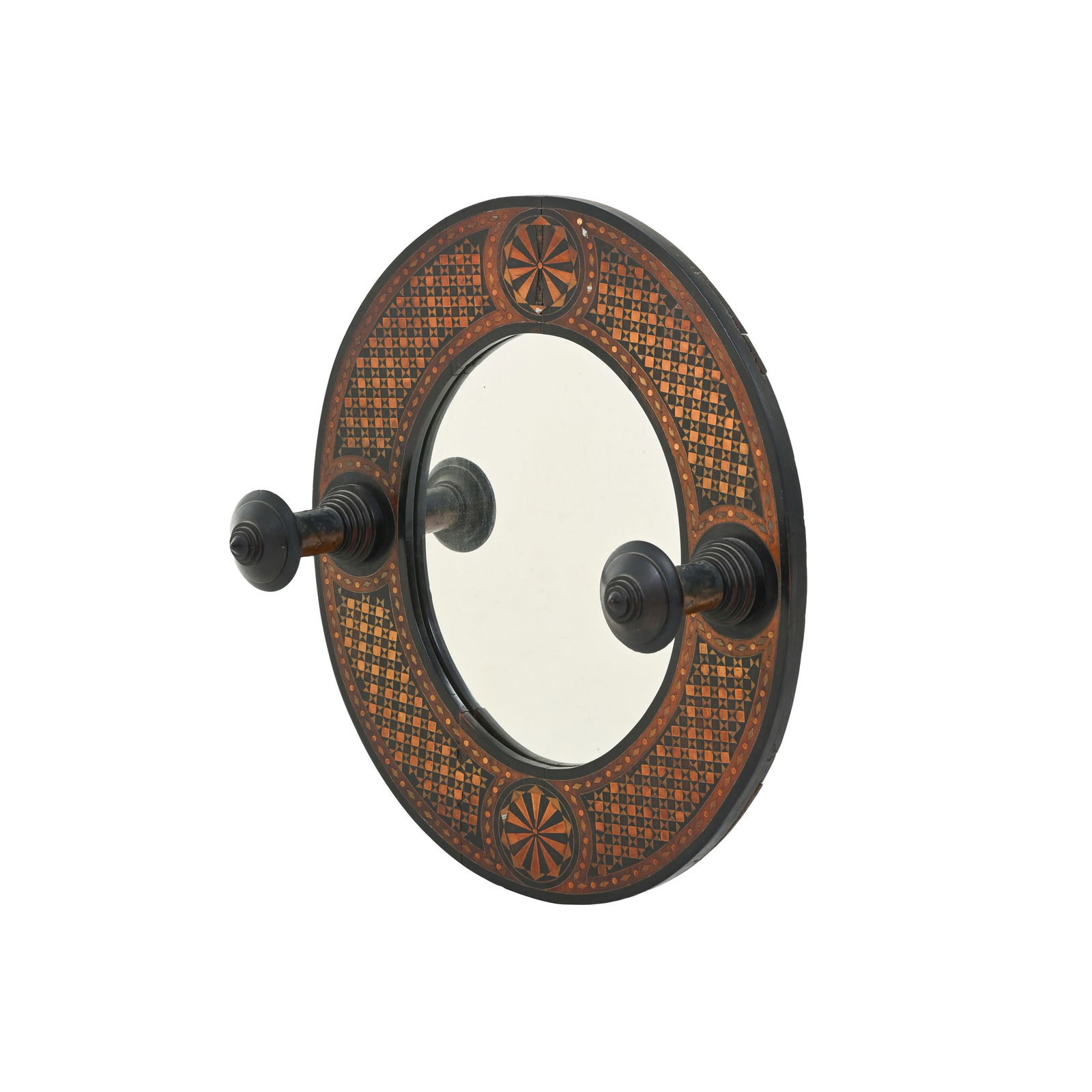 Carlo Bugatti (Milano 1855 - Molsheim 1940) Specchiera Struttura in legno e legno ebanizzato, (1 of 6)