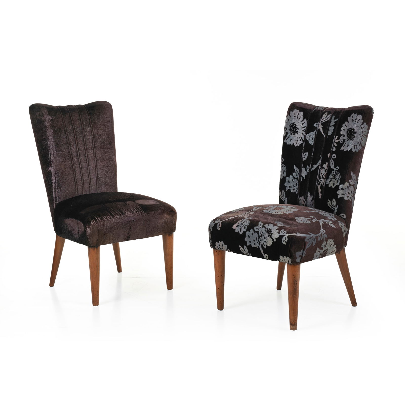 Osvaldo Borsani (Varedo 1911 - Milano 1985) Coppia di poltroncine Struttura in legno, rivestimenti (1 of 5)