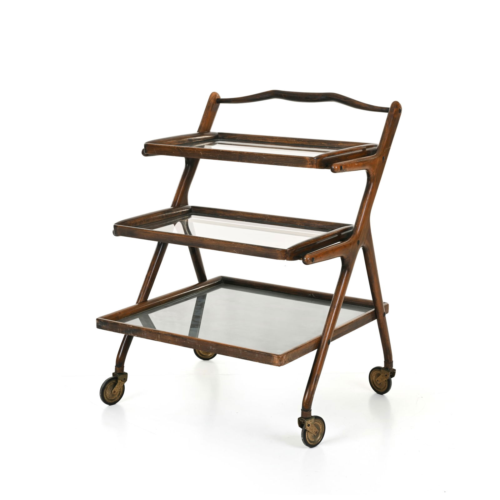 Ico Parisi (Palermo 1916 - Como 1996) Carrello con vassoi asportabili, variante del Mod. 65 (1 of 8)