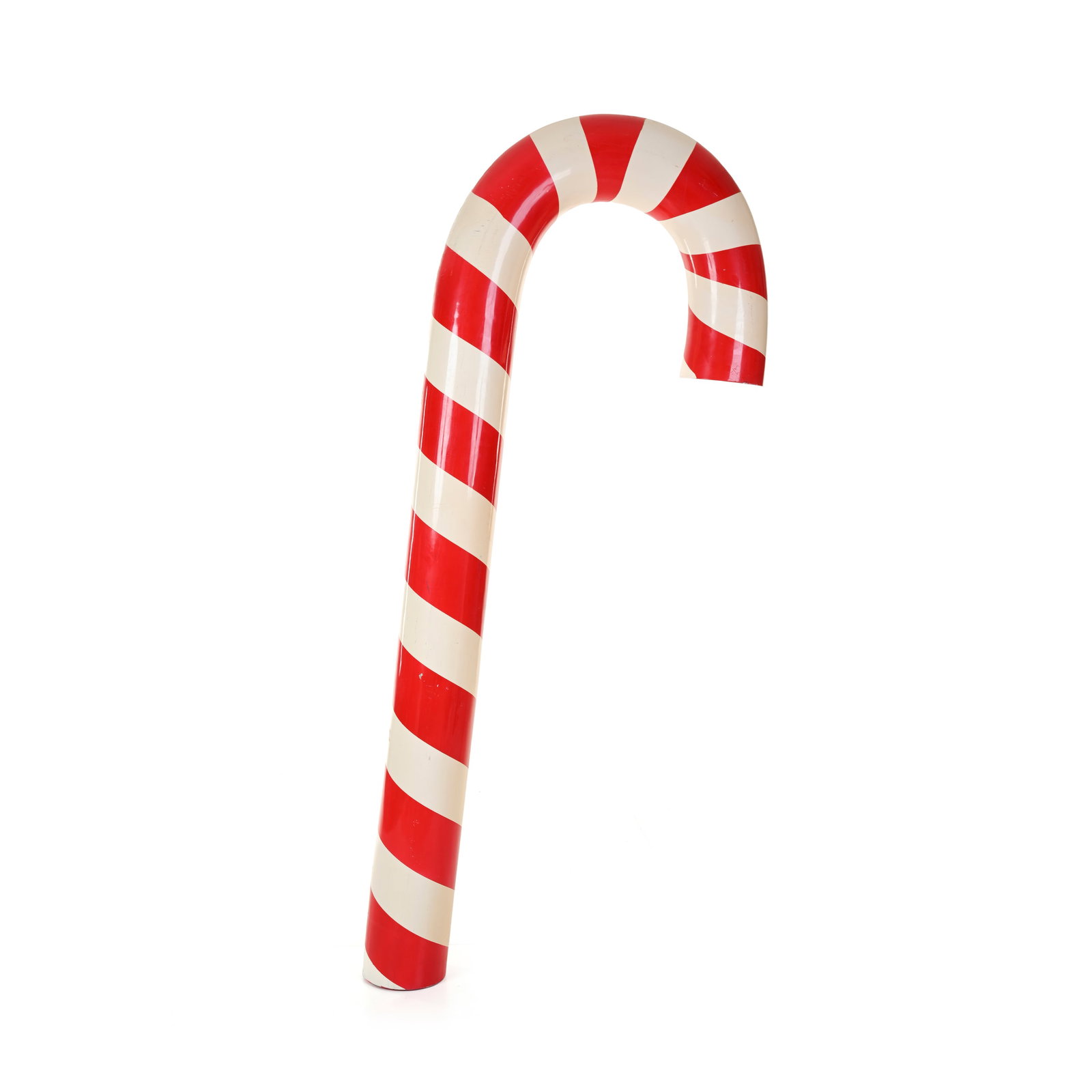 Grande Candy Cane Vetroresina dipinta Prod. Italia, 1980/90 ca. 215 x 75 cm A large Candy Cane (1 of 4)