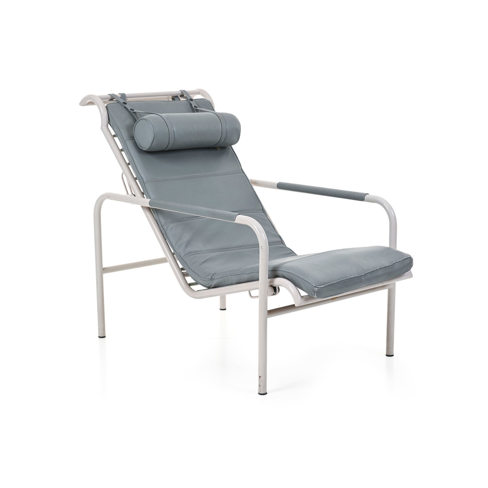 Gabriele Mucchi (Torino 1899 - Milano 2002) Chaise longue Mod. Genni Struttura in metallo patinato, (1 of 9)