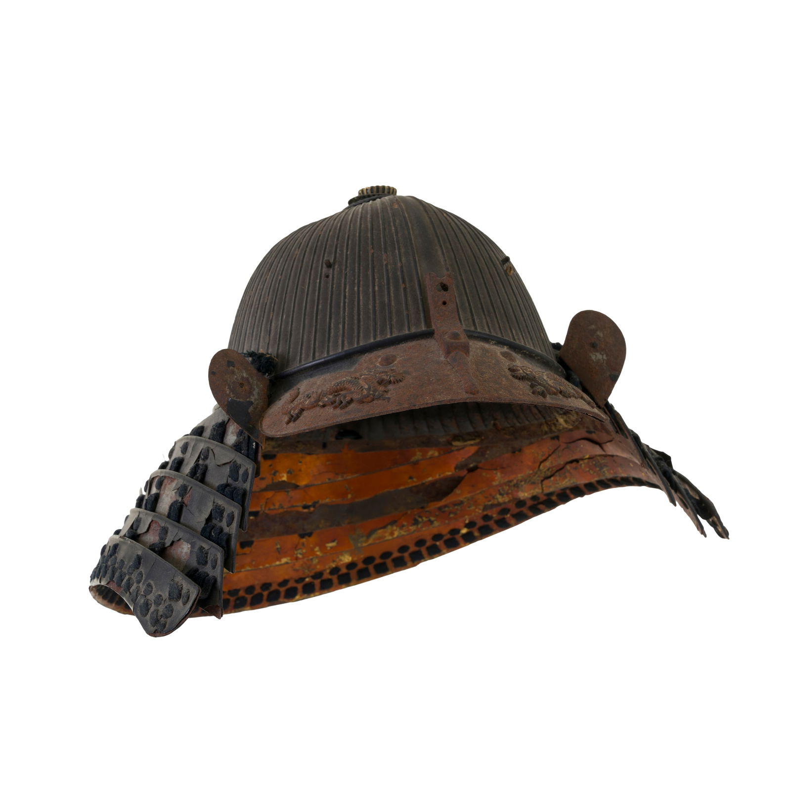 Kabuto con decori di dragoni Bronzo Giappone, Periodo Edo, XVIII secolo 23 x 36 x 36 cm A kabuto (1 of 7)