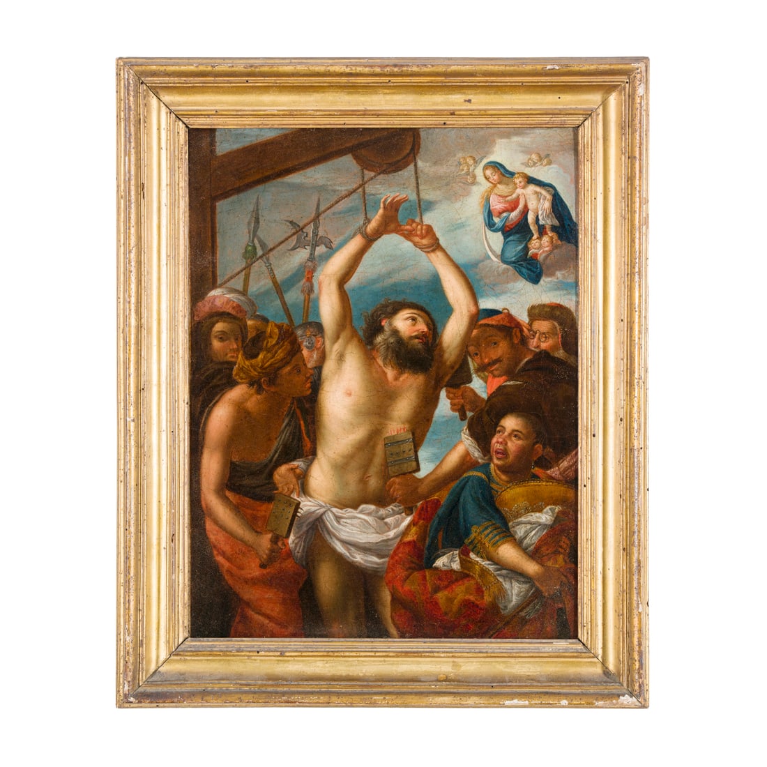 Giovan Francesco de Rosa, Pacecco de Rosa (Napoli 1607 - 1656): Giovan Francesco de Rosa, Pacecco de Rosa (Napoli 1607 - 1656) Martirio di San Biagio Olio su tela 40 x 31,5 cm L'opera è corredata da un'expertise del prof. Spinosa disponibile su richiesta via emai