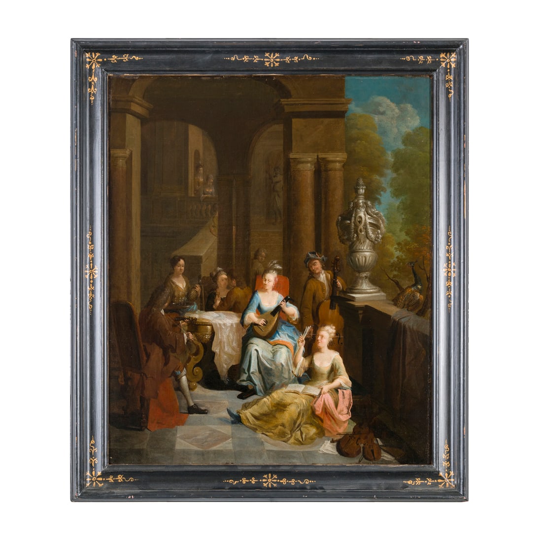 François Xaver Henri Verbeeck o Frans Verbeeck (Anversa 1686 - 1755) attribuito: François Xaver Henri Verbeeck o Frans Verbeeck (Anversa 1686 - 1755) attribuito Concerto Olio su tela 76 x 63 cm François Xaver Henri Verbeeck or Frans Verbeeck (Antwerp 1686 - 1755) attributed Conc