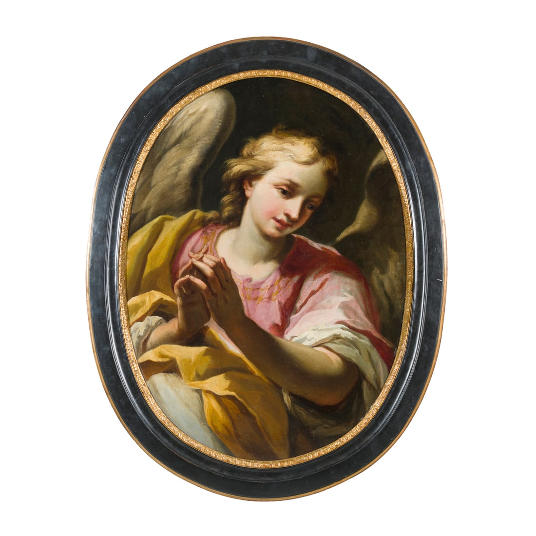 Andrea Lanzani (Milano 1641 - 1712): Andrea Lanzani (Milano 1641 - 1712) Angelo Olio su tela 99 x 73 cm Le prime notizie dell'attività del Lanzani risalgono al 1669, anno in cui il pittore entrò a far parte dell'Accademia Ambrosiana ed