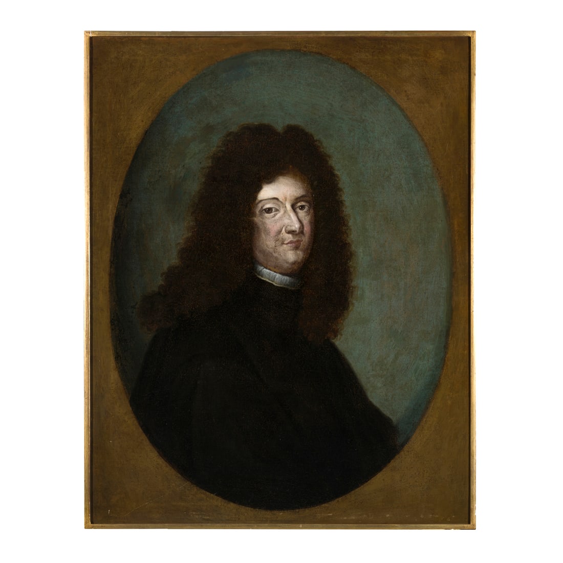 Scuola italiana del XVIII secolo: Scuola italiana del XVIII secolo Ritratto di nobiluomo Olio su tela 90 x 70 cm Italian school of the 18th century Portrait of a Nobleman Oil on canvas 90 x 70 cm