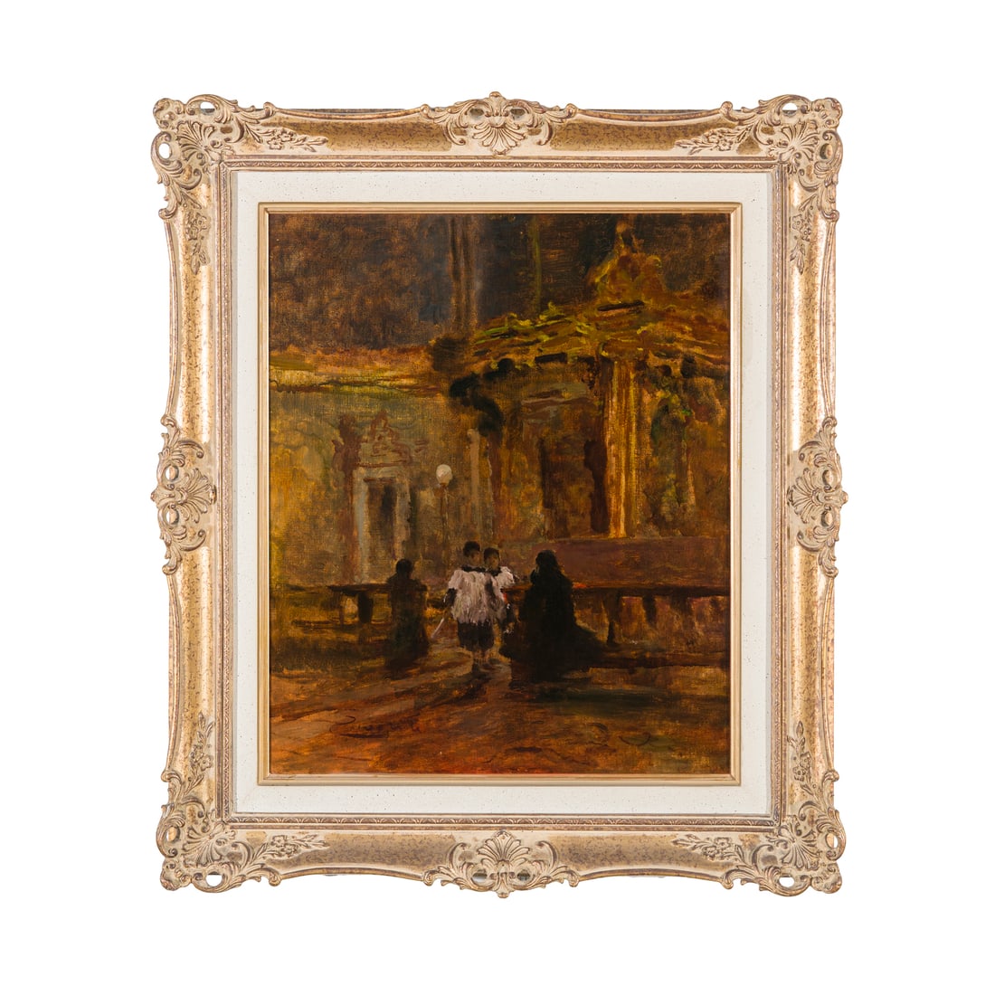 Umberto Ziveri (Milano 1891 - 1971): Umberto Ziveri (Milano 1891 - 1971) Chiesa di Pavia Olio su tela cartonata 60 x 49,5 cm Firmato in basso a sinistra Titolo sul retro Umberto Ziveri (Milan 1891 - 1971) Chiesa di Pavia Oil on canvas la