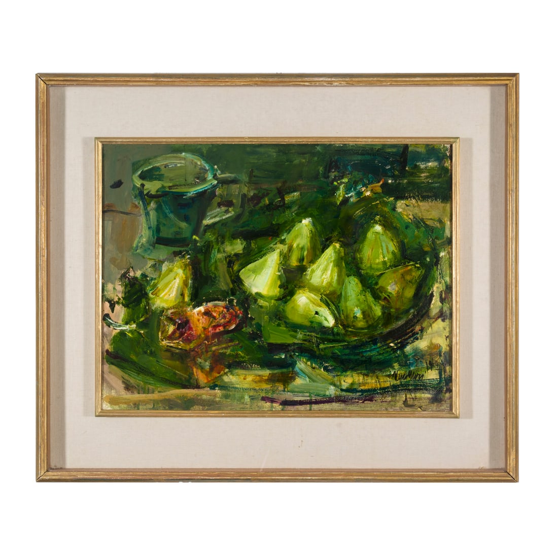 Neno Mori (Venezia 1899 - 1968): Neno Mori (Venezia 1899 - 1968) Fichi bianchi, 1964 Olio su tela 42 x 55 cm Firmato e datato in basso a destra Sul retro: etichetta del pittore con titolo e data Neno Mori (Venice 1899 - 1968) Fichi b