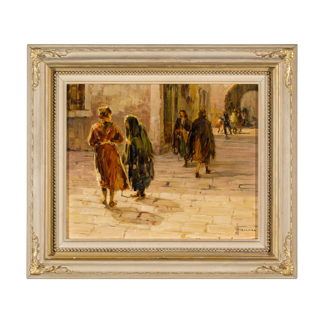 Angelo Brombo (Chioggia 1893 - Venezia 1962): Angelo Brombo (Chioggia 1893 - Venezia 1962) Povera nonna Olio su tavola 40 x 50 cm Firmato in basso a destra Al retro: titolo e firma Angelo Brombo (Chioggia 1893 - Venice 1962) Povera nonna Oil on p