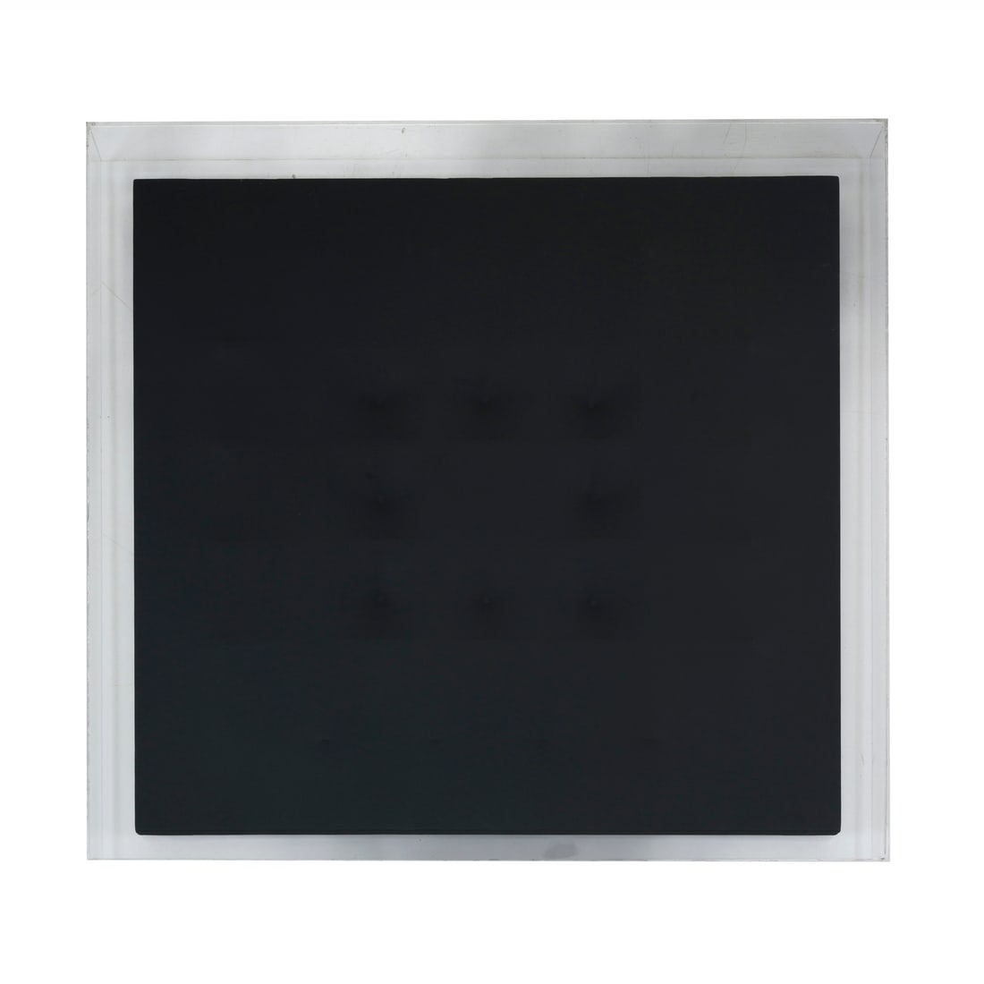 Samuele Ventanni (Umbertide 1986): Samuele Ventanni (Umbertide 1986) M.P. 0434 NERO, 2015 Acrilico su tela estroflessa 80 x 80 cm Autentica dell'artista su fotografia Samuele Ventanni (Umbertide 1986) M.P. 0434 NERO, 2015 Acrylic on re