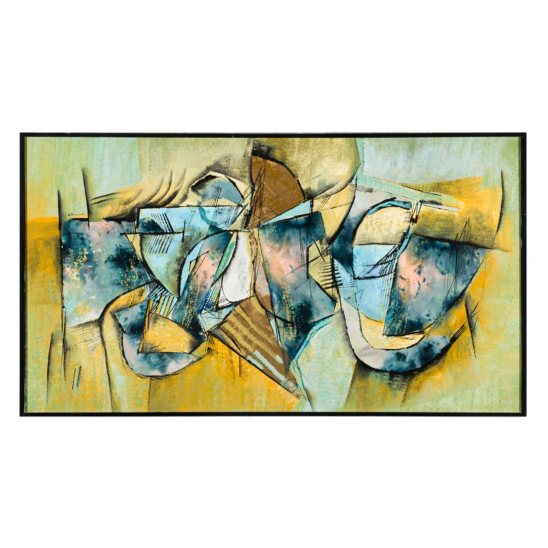 Elvio Zorzenon (Aquileia 1939 - Aiello del Friuli 2016): Elvio Zorzenon (Aquileia 1939 - Aiello del Friuli 2016) Emozioni, 2005 Olio su tela 179 x 100 cm Firmato in alto a sinistra Sul retro timbro e autentica dell'artista Elvio Zorzenon (Aquileia 1939 - Ai