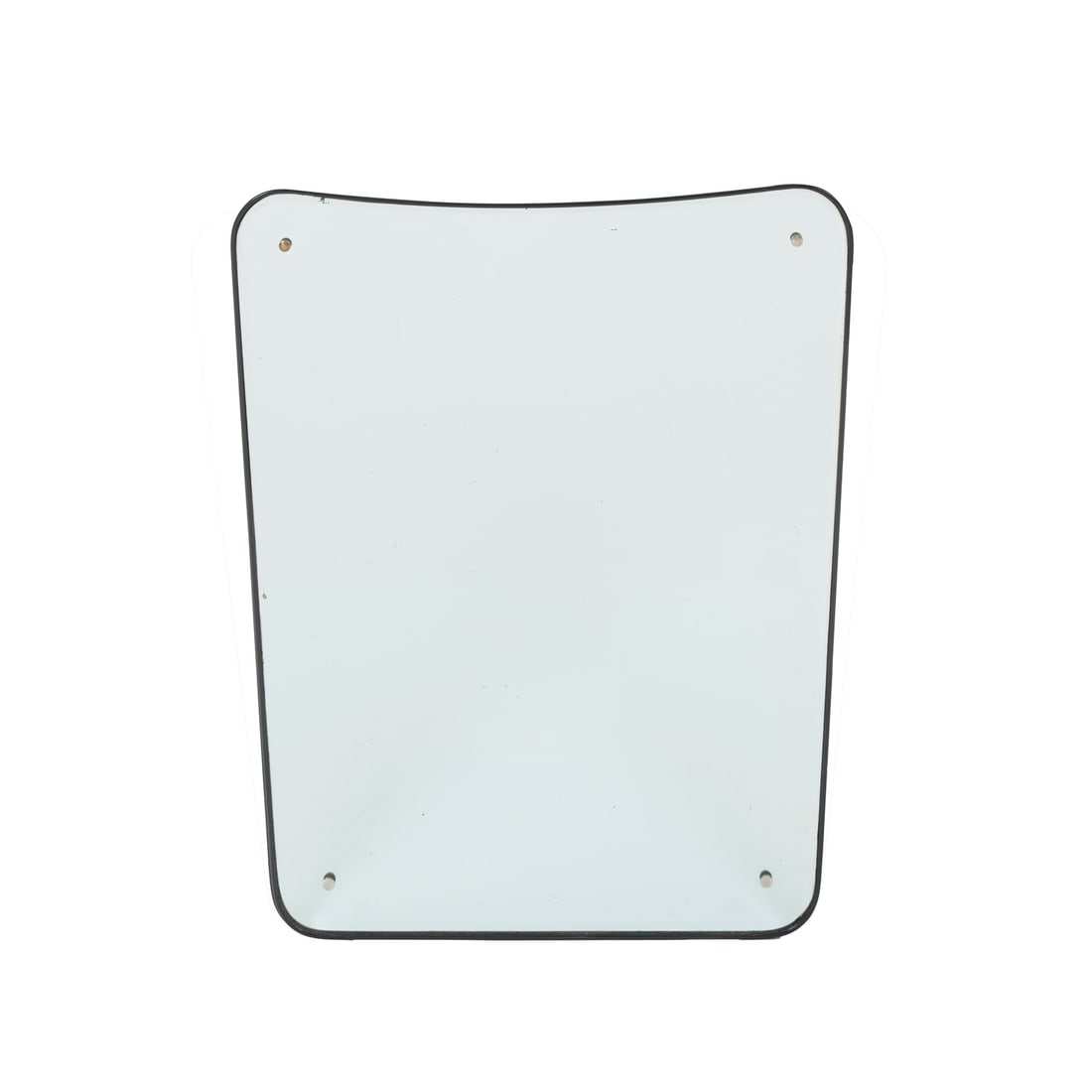 Fontana Arte attribuito: Fontana Arte attribuito Specchiera, legno laccato scuro, cristallo molato e specchiato Prod. Fontana Arte Italia, 1940 ca. 9 x 79 x 3,5 cm Fontana Arte attributed A mirror, dark lacquered wood, and cu