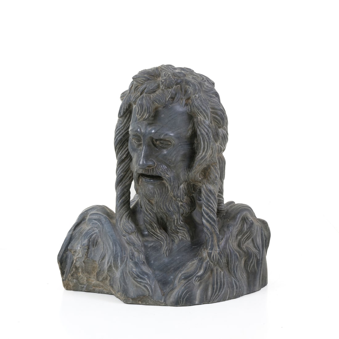 Adolfo Wildt (Milano 1868 - 1931) seguace italiano del XX secolo: Adolfo Wildt (Milano 1868 - 1931) seguace italiano del XX secolo Busto di Gesù Marmo h 48 cm Adolfo Wildt (Milan 1868 - 1931) Italian follower of the 20th century Bust of Christ Marble h 48 cm