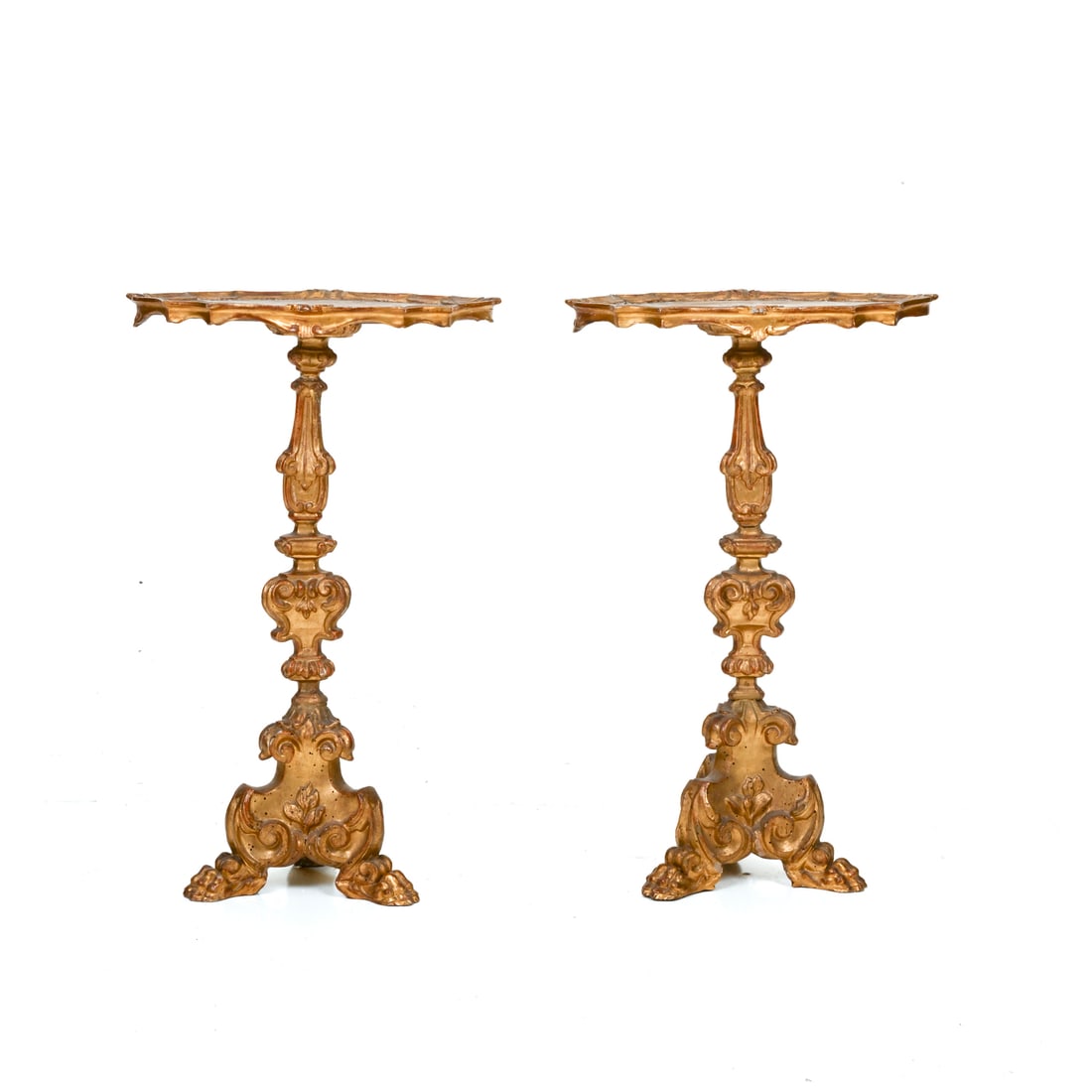 Coppia di guéridons e una lampada, Italia, XVIII/XIX secolo (1 of 8)