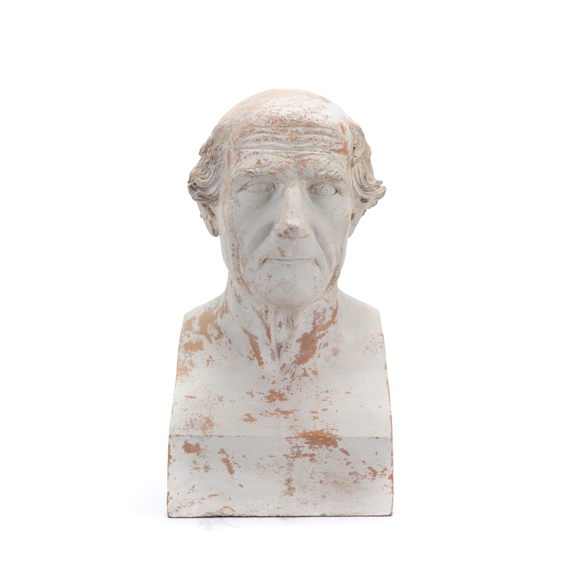 Scultore italiano del XIX secolo: Scultore italiano del XIX secolo Testa di uomo Terracotta h 45 cm Italian sculptor of the 19th century Head of a Man Terracotta h 45 cm