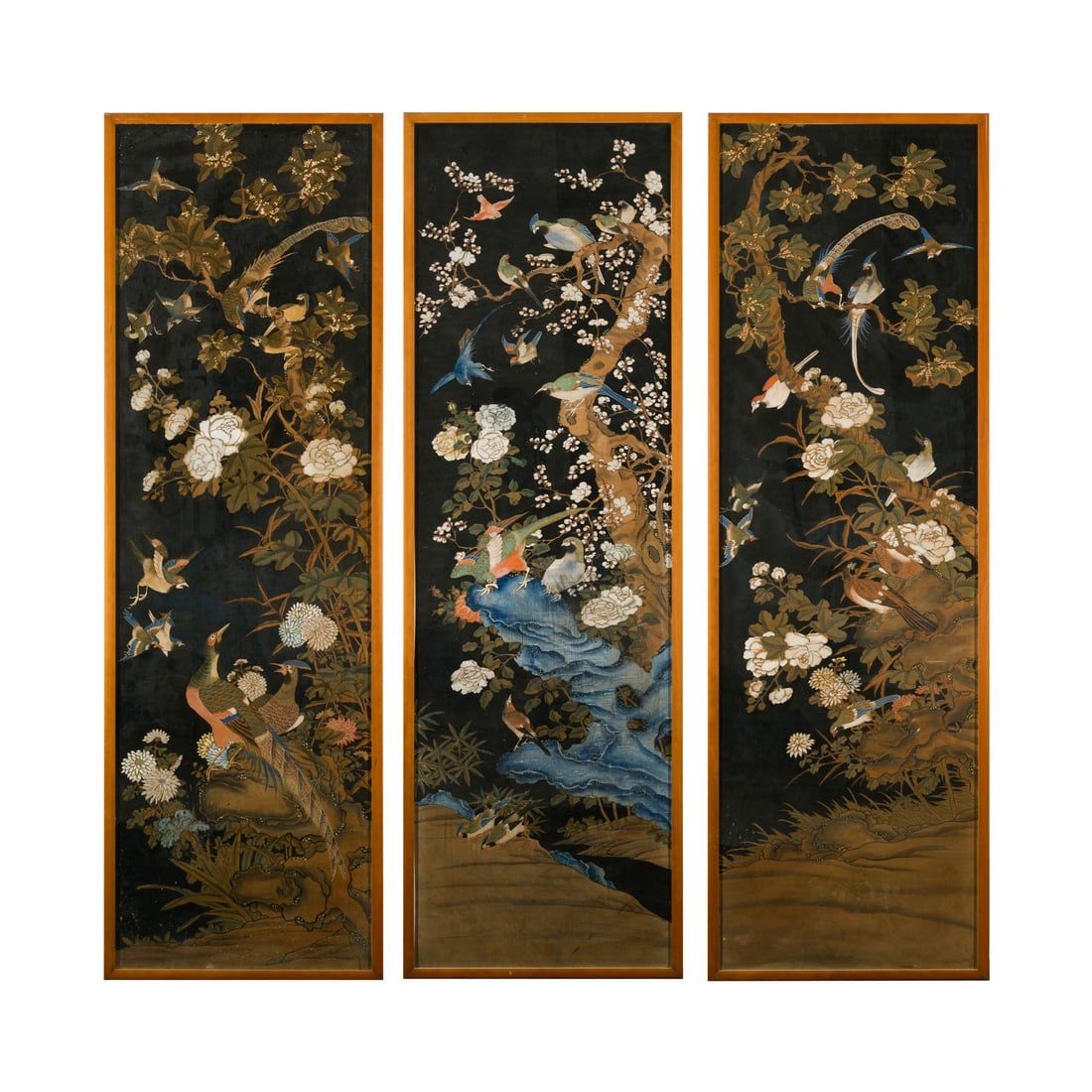 Tre pannelli orientali, Cina, prima metà del XIX secolo (1 of 4)
