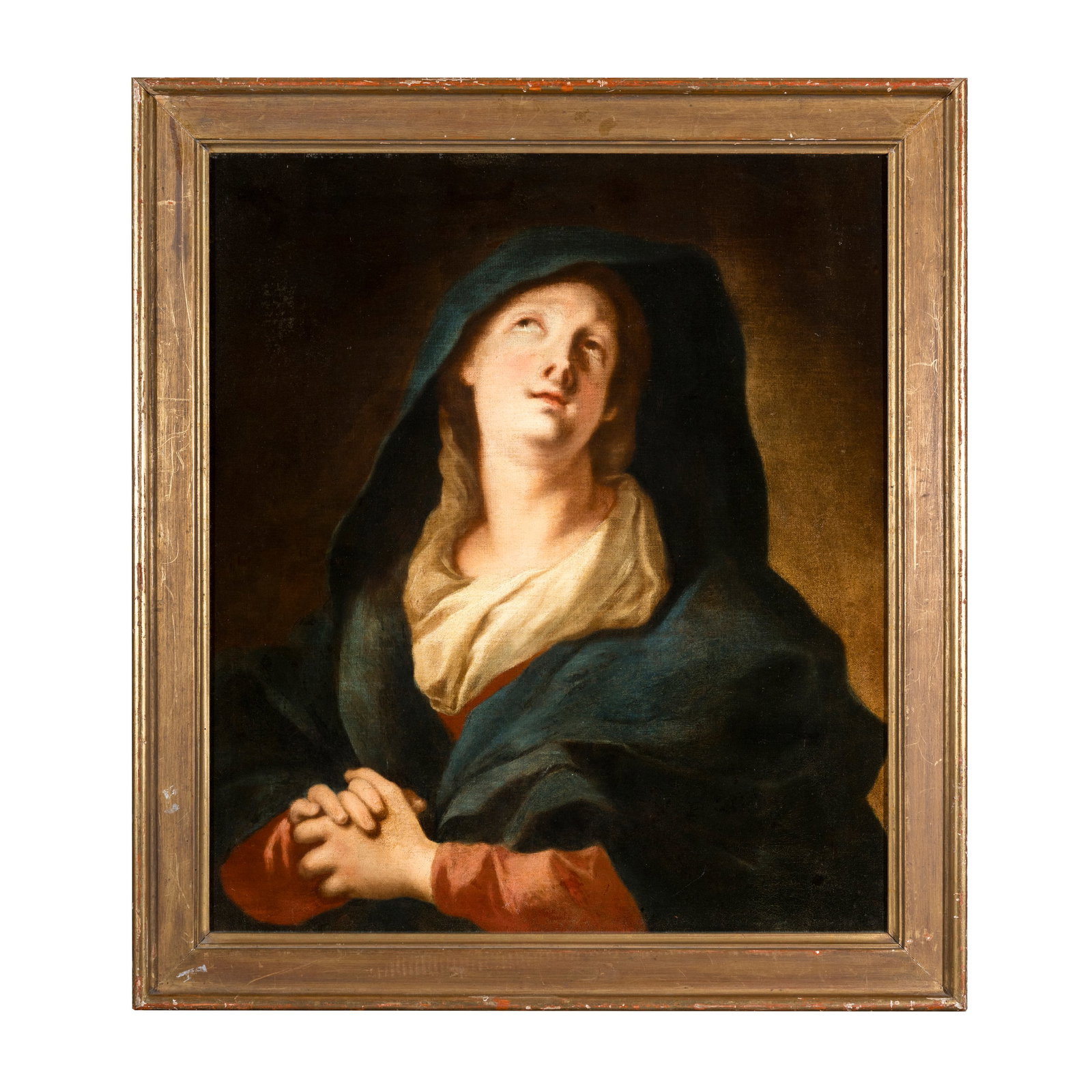 Nicola Grassi (Zuglio 1682 - Venezia 1748) allievo di: Nicola Grassi (Zuglio 1682 - Venezia 1748) allievo di Madonna Olio su tela 83 x 71 cm L'opera è pubblicata a pag. 479, foto C. 62, nella monografia dedicata a Nicola Grassi del professore Enrico Lucc