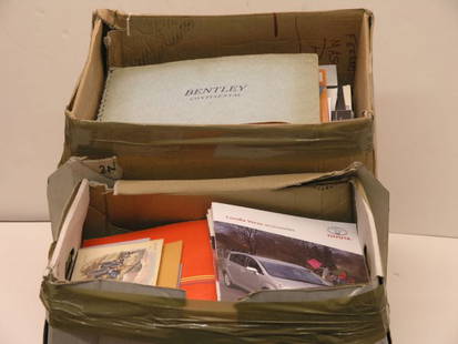 Huge Quantity of Sales Brochures: A superb selection of sales brochures & press kits, covering a wide variety of marques from around the world. Primarily from the 1950's to present day, includes examples from Lamborghini, Bentley,