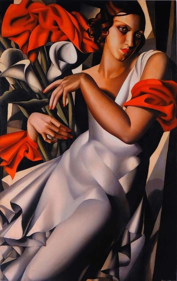 Portrait of Ira Perot 2014: Tamara de Lempicka 1898-1980.Oil on canvas.125 cm x 80 cm.Good condition with signs of aged wear.Provenance : from a private collector in London.