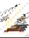 A Rare Crane Form Clock by Guilmet of Paris