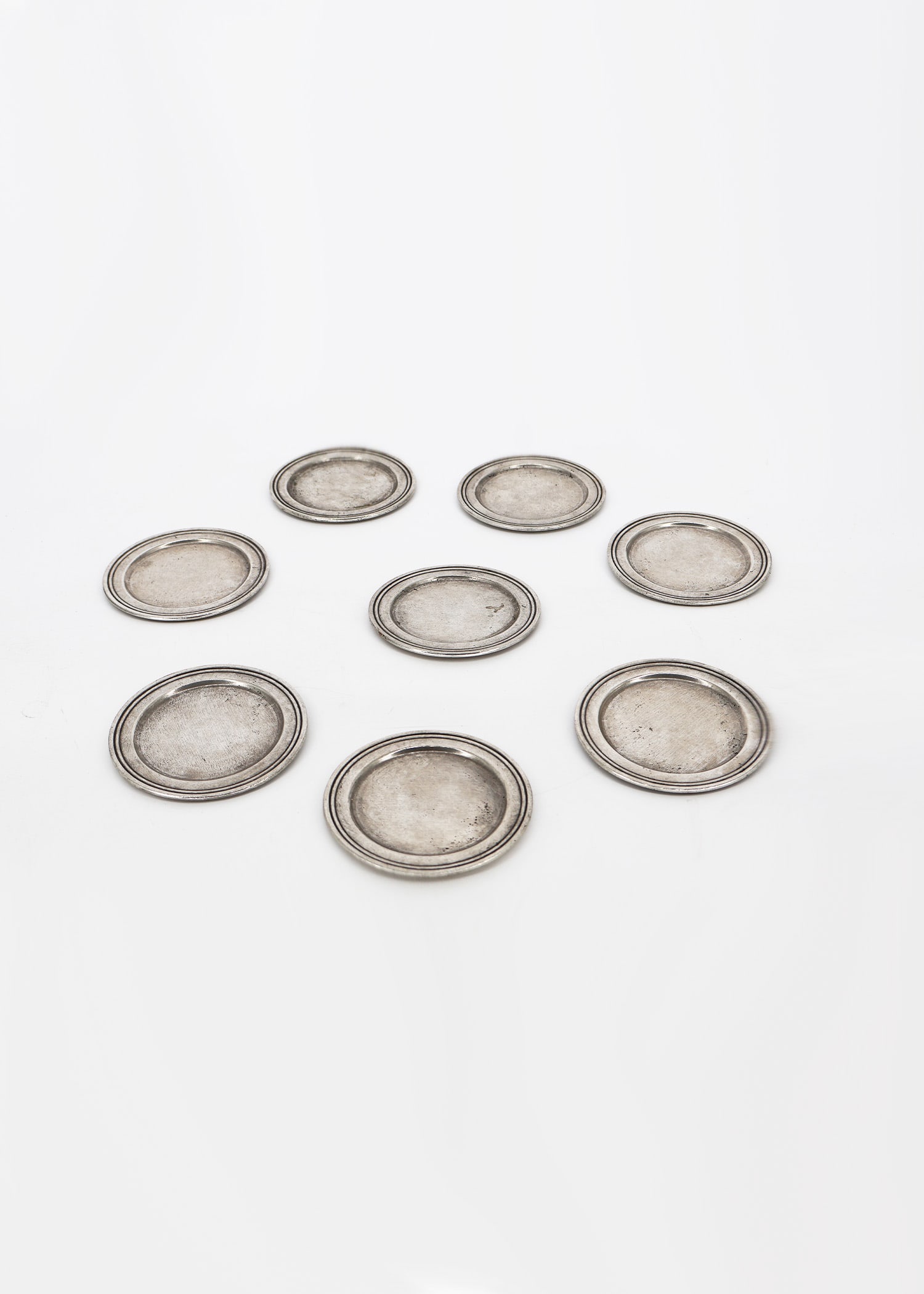 8pc Kenneth Turner 95% Silver Coaster Set (1 of 2)