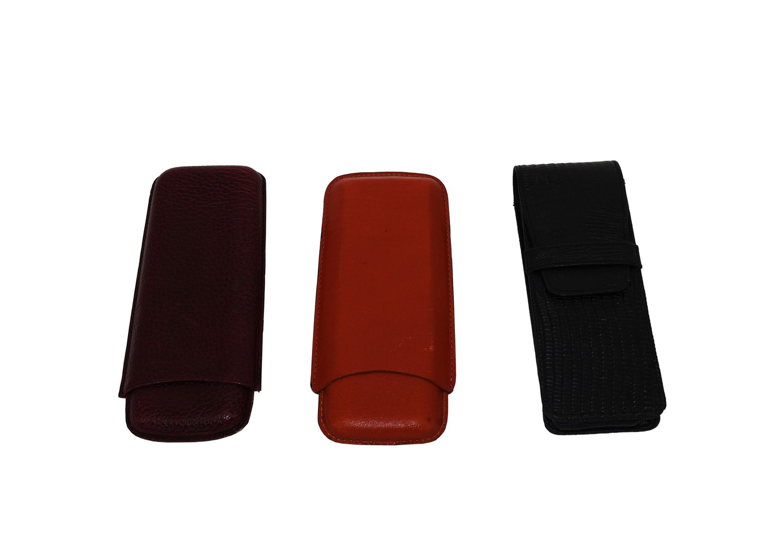3pc Leather Cigar Cases (1 of 2)