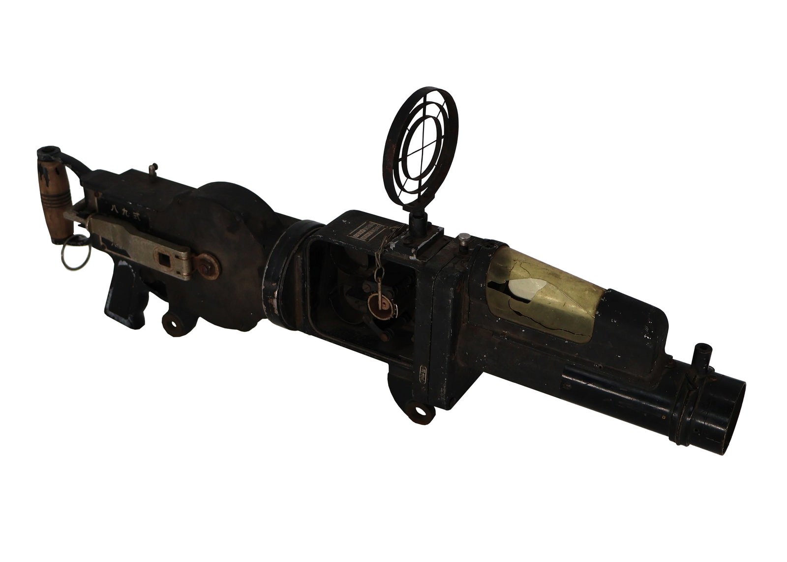 Original Japanese WWII Type 89 Rokuohsha Machine Gun Camera - Zero Fighter Plane: Step back in time with the Original Japanese WWII Type 89 Rokuohsha Machine Gun Camera, a remarkable piece of aviation history linked to the famed Zero Fighter Plane. This authentic relic from World W