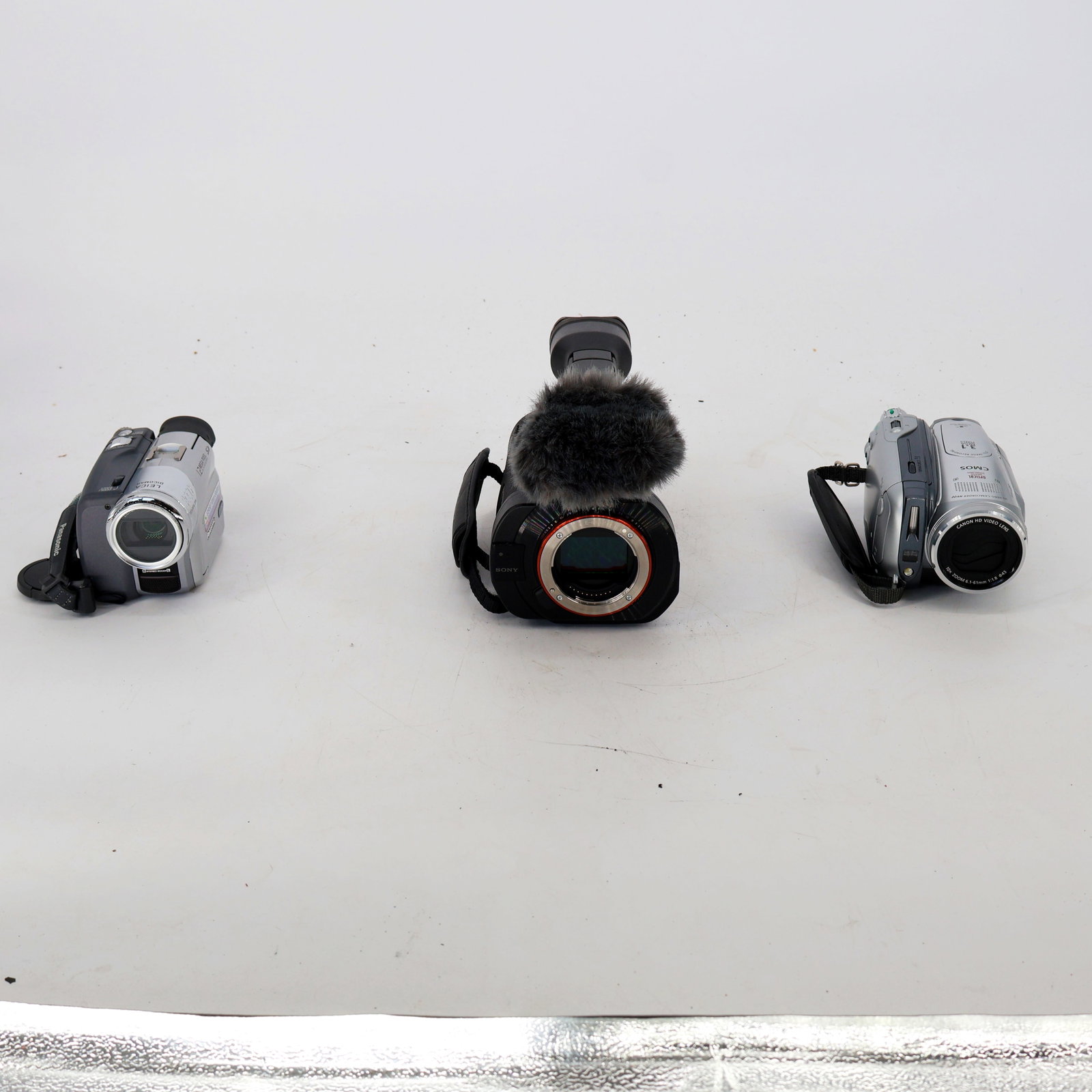 3pc Camcorders: The 3pc Camcorder set offers a nostalgic glimpse into the world of video recording technology from yesteryears. Each camcorder embodies its unique characteristics and capabilities, catering to differe