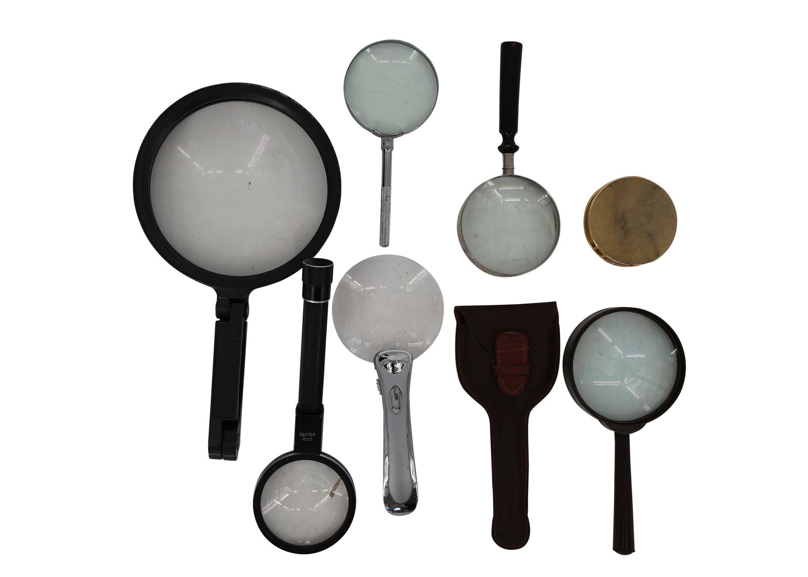 8pc Antique Magnifying Glasses (1 of 1)