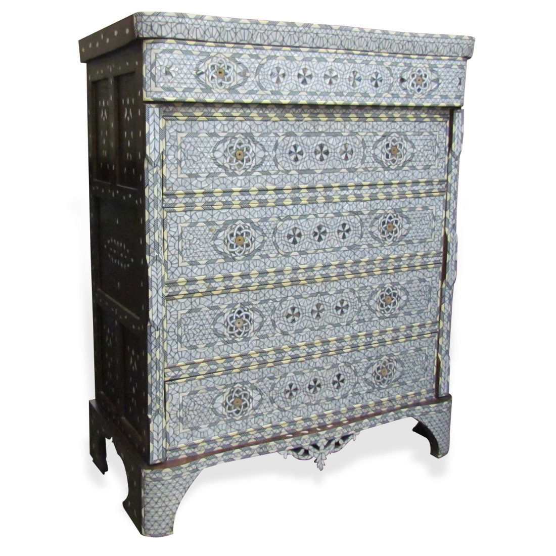 Syrian middle eastern bridal mother of pearl chest of drawers (1 of 9)