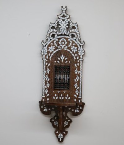 Ottoman, Syrian Wall Shelf, Kavukluk with Mother of Pearl Inlay (1 of 3)