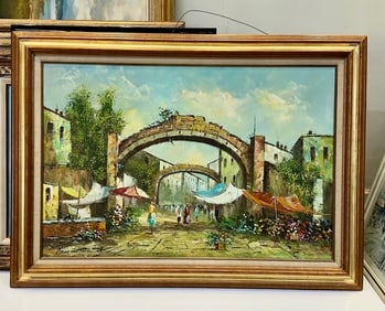 Oil painting signed Rossini