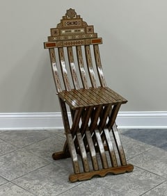 Syrian Mosaic Marquetry Chair