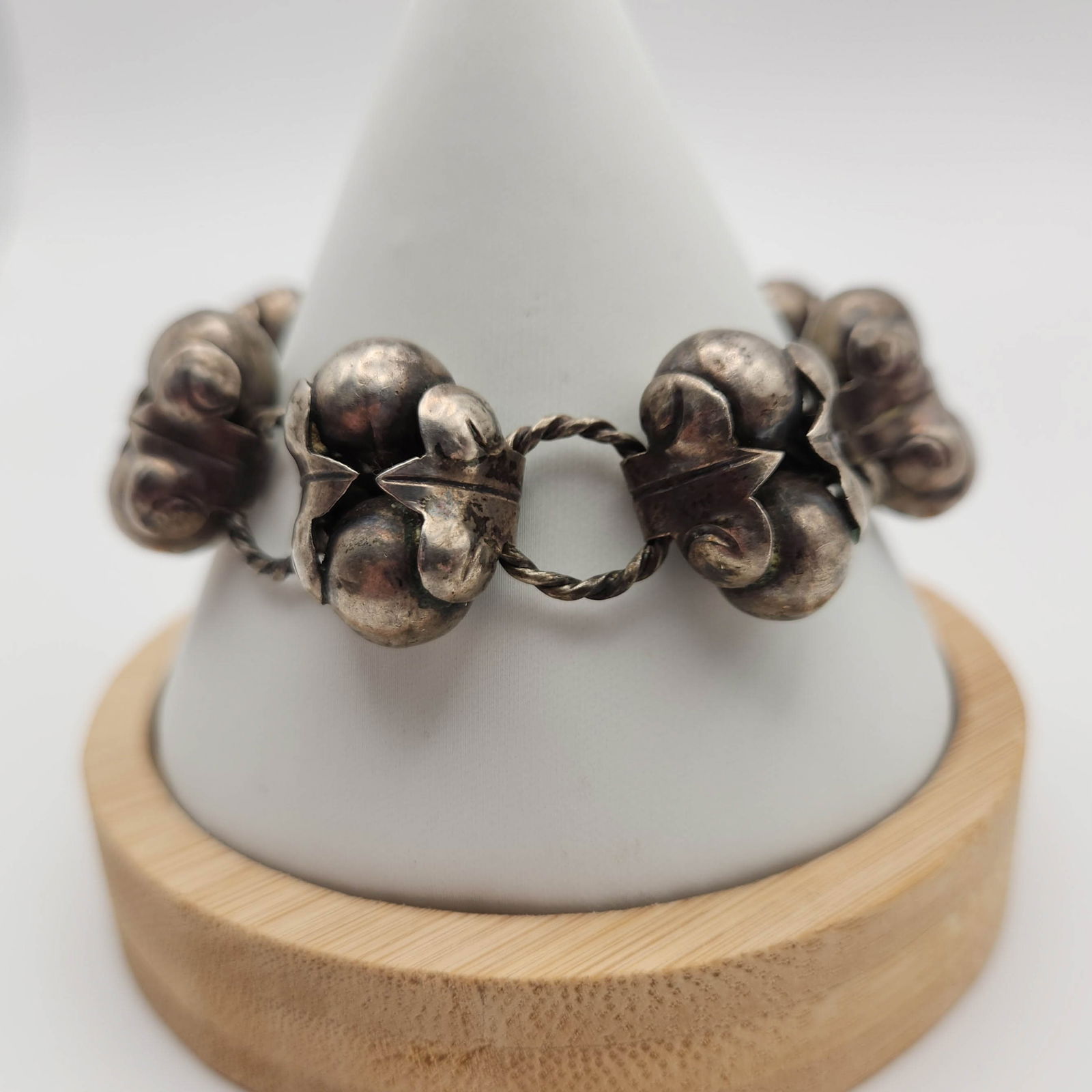 Wow! Old Handwrought Sterling Mexico Bracelet 36g (1 of 7)