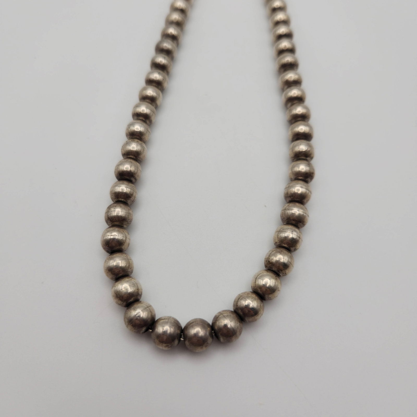 Sterling Bead/Pearl Necklace Collar 47.3g (1 of 5)